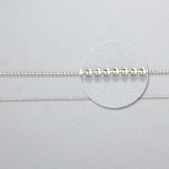 925 Sterling Silver Round Bead Chain
