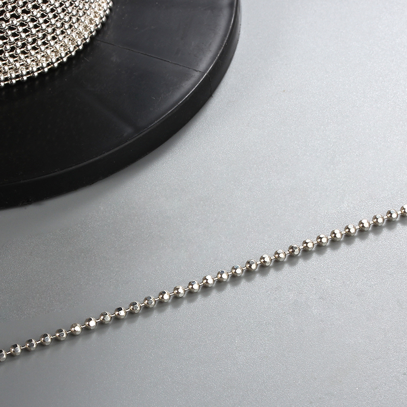 925 Sterling Silver Diamond Cut Ball Chain