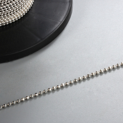 925 Sterling Silver Diamond Cut Ball Chain