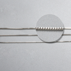 925 Sterling Silver Square Box Chain