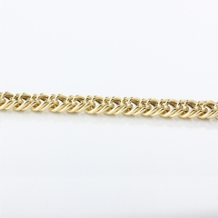 925 Sterling Silver Double Sides Curb Chain