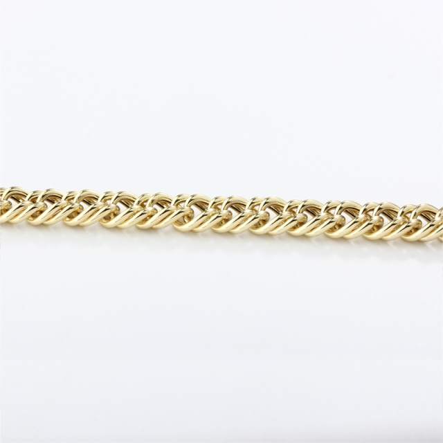 925 Sterling Silver Double Sides Curb Chain