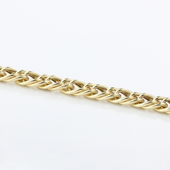 925 Sterling Silver Double Sides Curb Chain
