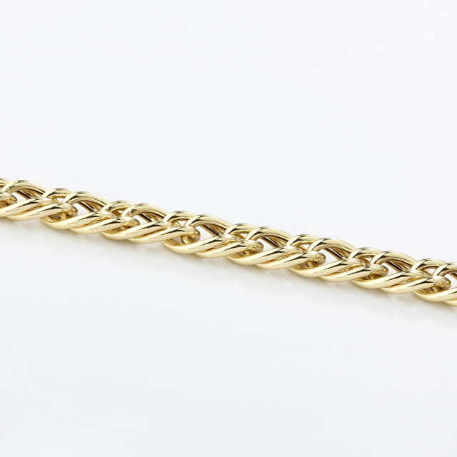 925 Sterling Silver Double Sides Curb Chain
