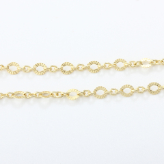 925 Sterling Silver 3+1 Fancy Chain with Hammered Texture