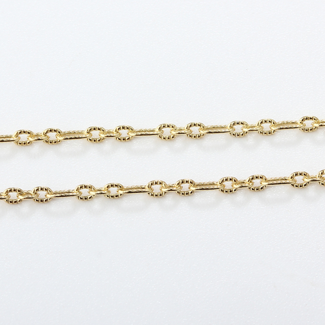 925 Sterling Silver 3+1 Fancy Link Chain with Diamond-Cut Texture