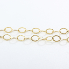 925 Sterling Silver 3+1 Diamond Cut Long Curb Chain