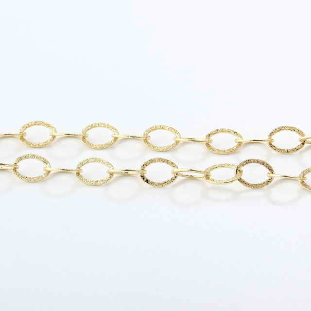925 Sterling Silver 3+1 Diamond Cut Long Curb Chain