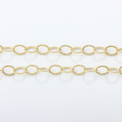 925 Sterling Silver 3+1 Diamond Cut Long Curb Chain