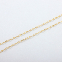 925 Sterling Silver Lightweight Flat Paperclip Chain