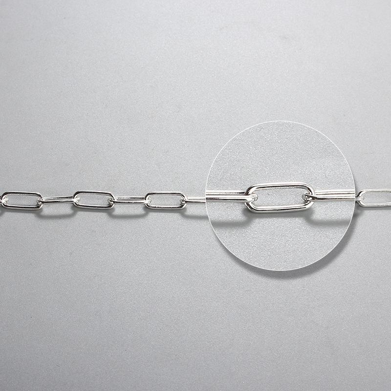 925 Sterling Silver Paperlink Chain