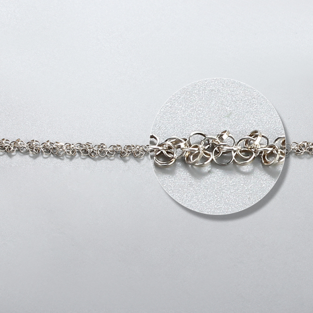 925 Sterling Silver Multi-ring Chain