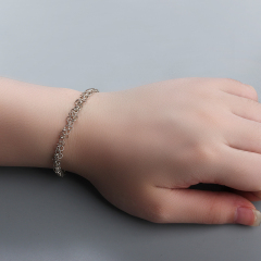 925 Sterling Silver Multi-ring Chain