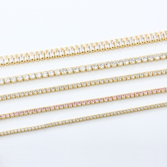 925 Sterling Silver CZ Tennis Chain