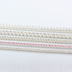 925 Sterling Silver CZ Tennis Chain