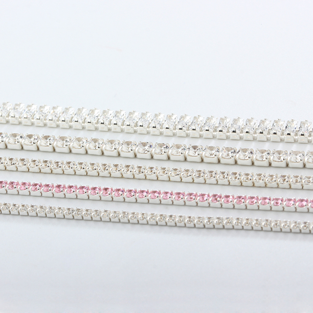 925 Sterling Silver CZ Tennis Chain