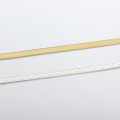 925 Sterling Silver Diamond Cut Herringbone Link Chain