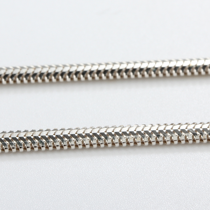 925 Sterling Silver Snake Herringbone Link Chain