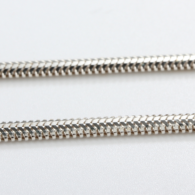 925 Sterling Silver Snake Herringbone Link Chain