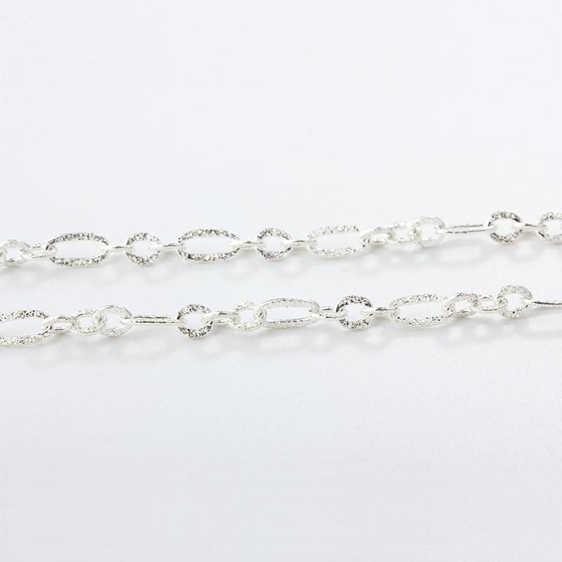 925 Sterling Silver Brushed 3+1 Figaro Chain
