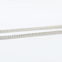 925 Sterling Silver Round Popcorn Chain