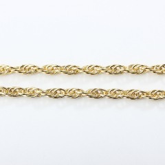 925 Sterling Silver Cut Rope Chain