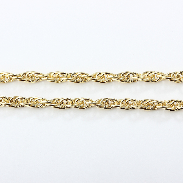 925 Sterling Silver Cut Rope Chain