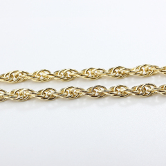 925 Sterling Silver Cut Rope Chain