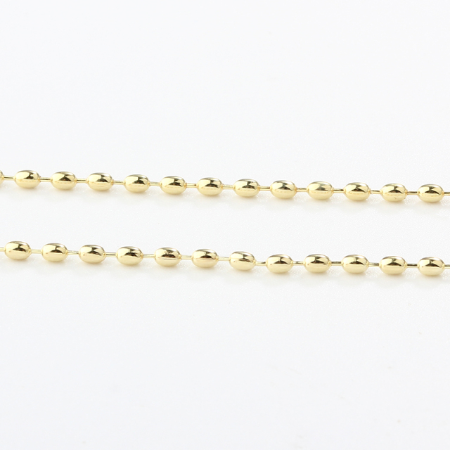 925 Sterling Silver Oval Ball Chain