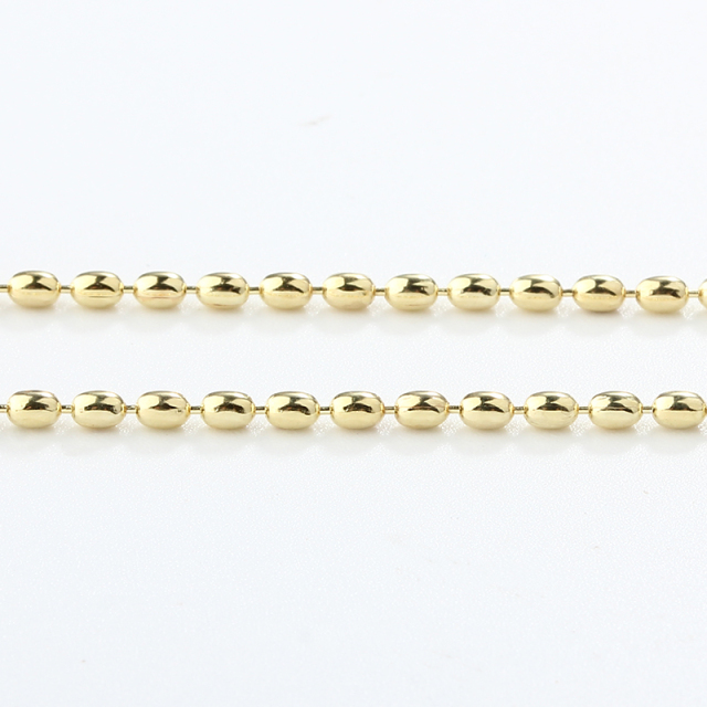 925 Sterling Silver Oval Ball Chain