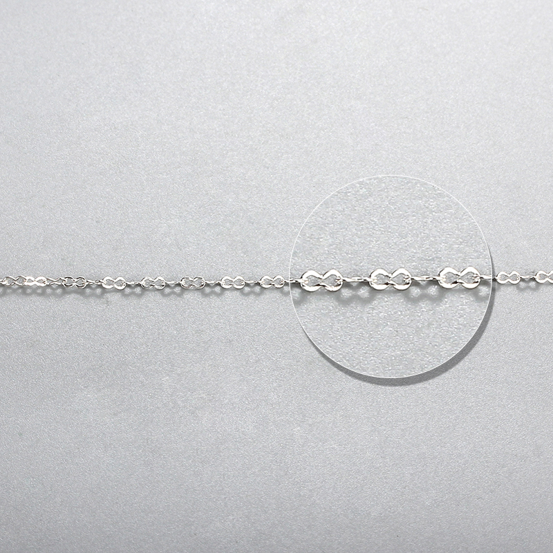 925 Sterling Silver Figure 8 Link Chain