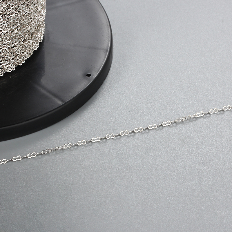 925 Sterling Silver Figure 8 Link Chain