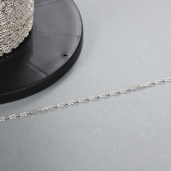 925 Sterling Silver Figure 8 Link Chain