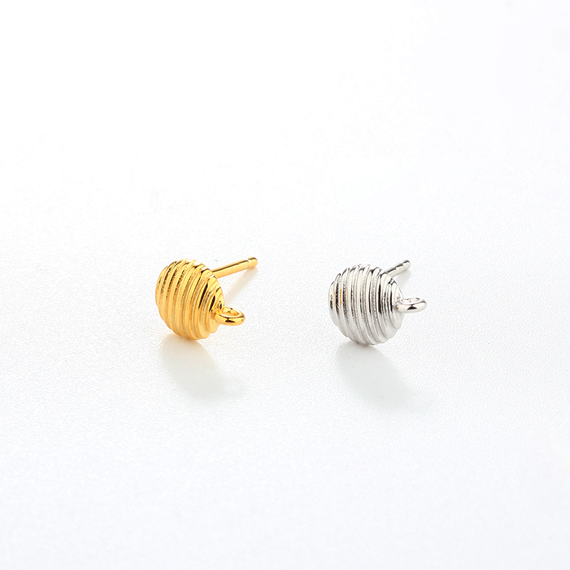 925 Sterling Silver Round Earring Studs Finding