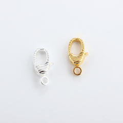 925 Sterling Silver Hammered Lobster Clasp