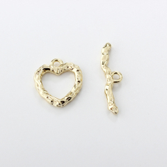 925 Sterling Silver Heart Toggle Clasp