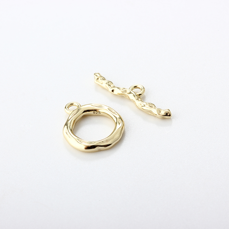 925 Sterling Silver Round Toggle Clasp