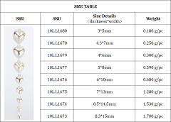 925 Sterling Silver Different Sizes Puff Heart