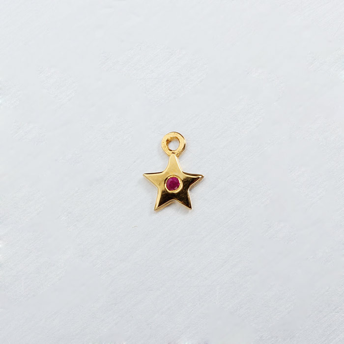 925 Sterling Silver 5mm CZ Star Charms