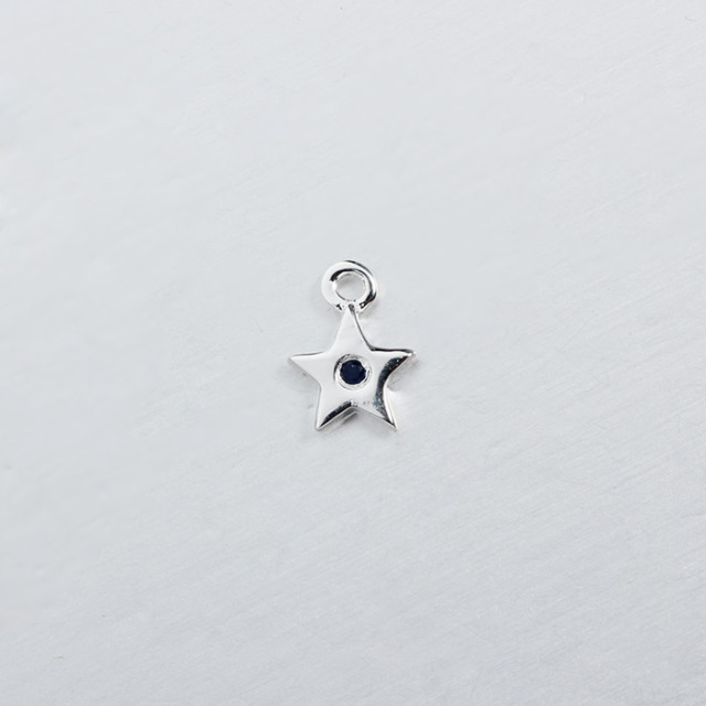 925 Sterling Silver 5mm CZ Star Charms
