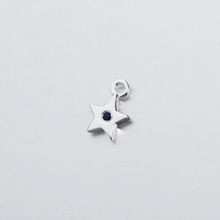 925 Sterling Silver 5mm CZ Star Charms