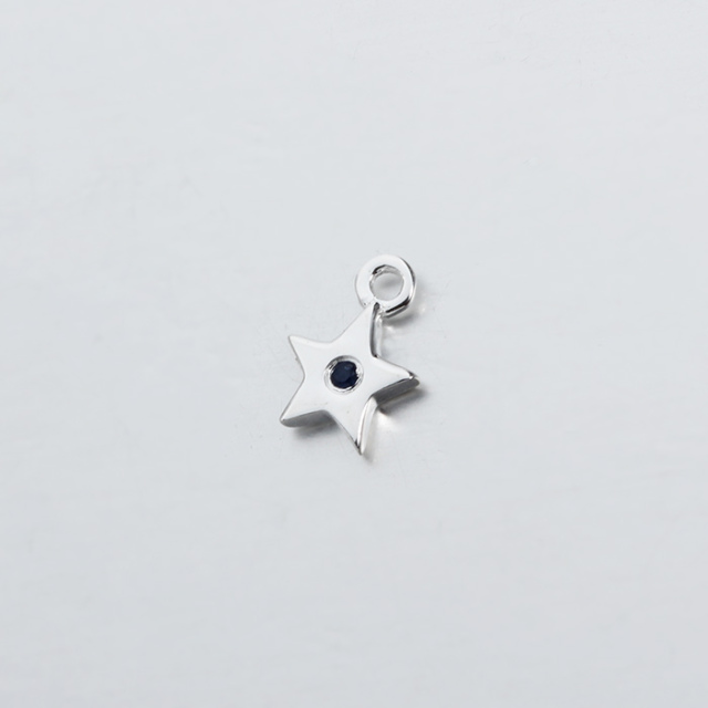 925 Sterling Silver 5mm CZ Star Charms