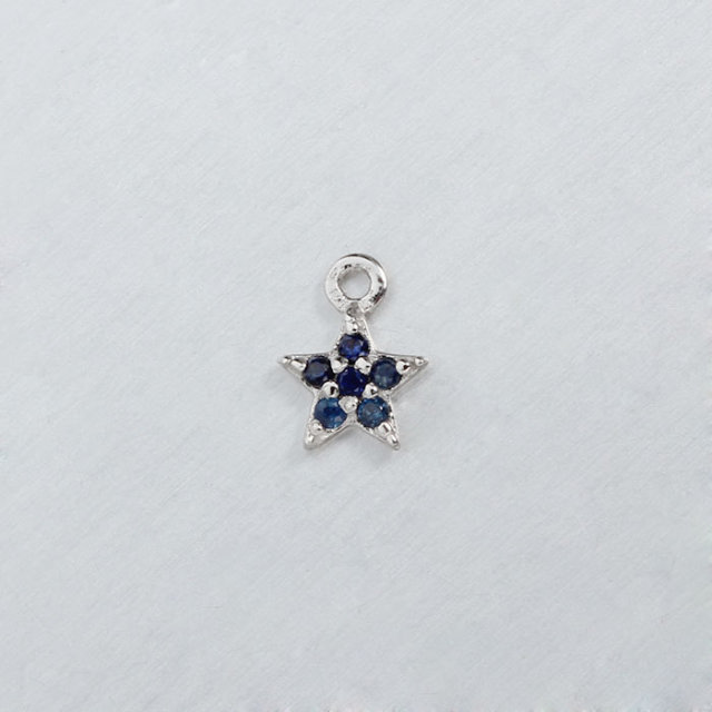 925 Sterling Silver 5mm CZ Star Charms