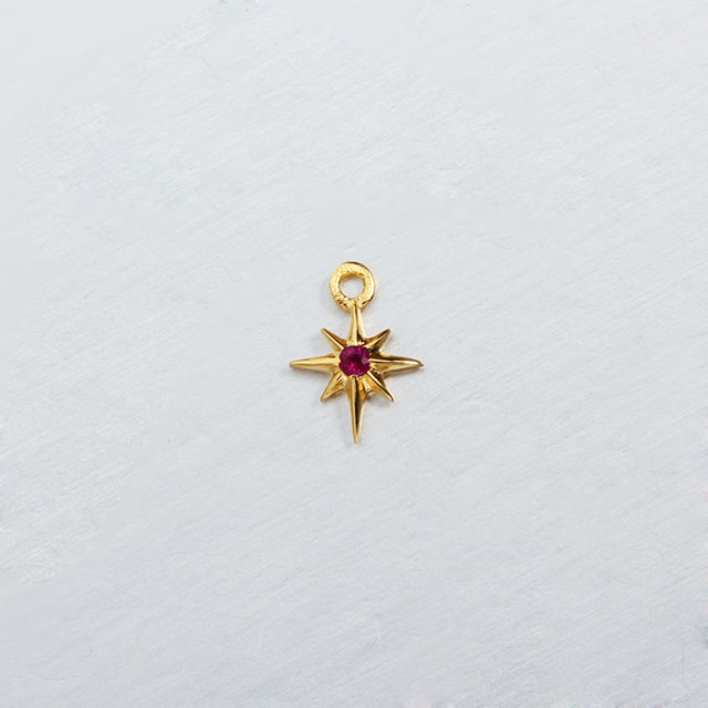 925 Sterling Silver Octagram Star Charm