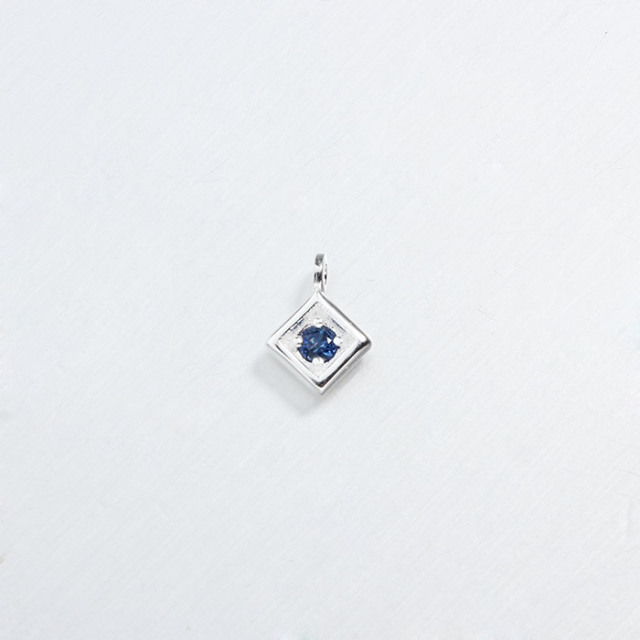925 Sterling Silver Diamond Shape CZ Charms