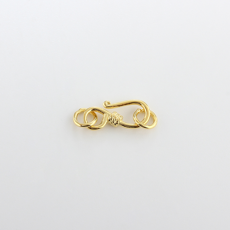 925 Sterling Silver S-Hook Clasp with Double Rings