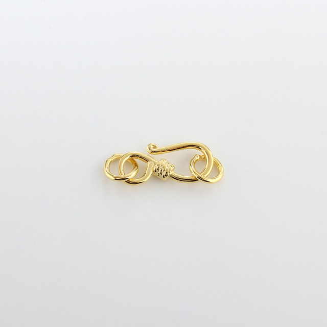 925 Sterling Silver S-Hook Clasp with Double Rings