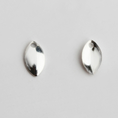 925 Sterling Silver Oval & Teardrop Charm
