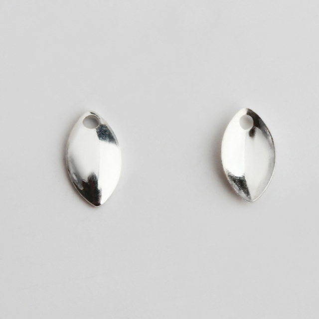 925 Sterling Silver Oval & Teardrop Charm