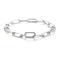925 Sterling Silver Link Clasp Bracelet